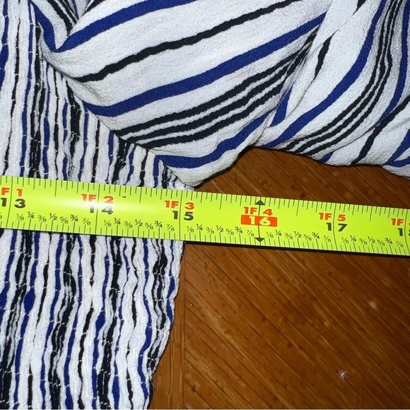 Cleobella Long Sleeve Striped Smocked Boho Peasant Brunch Top Festival Sz Small - Picture 9 of 12